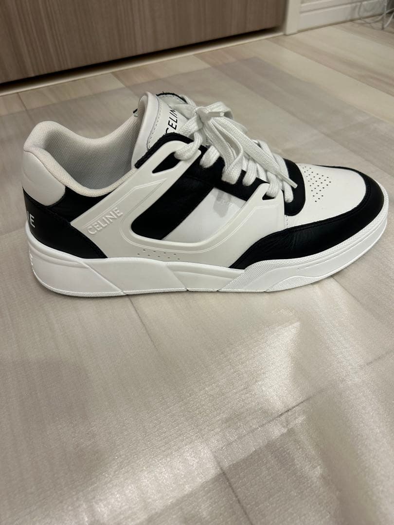 【サイズ41】CELINE ホワイト ブラック スニーカー