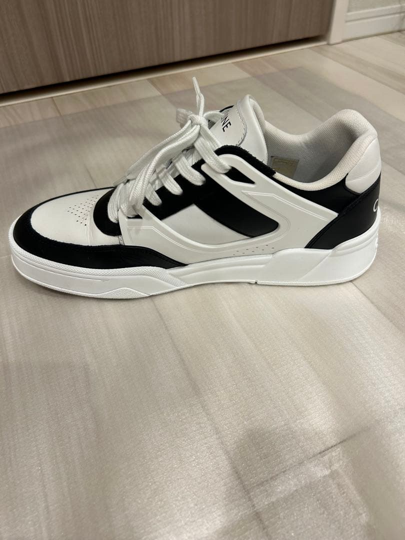 【サイズ41】CELINE ホワイト ブラック スニーカー