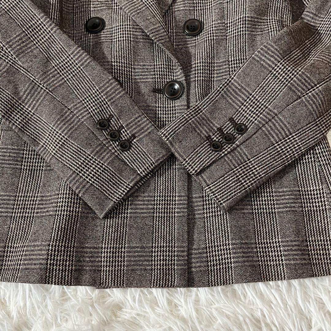極美品 レリアン 現行タグ セットアップ ダブルブレスト グレンチェック