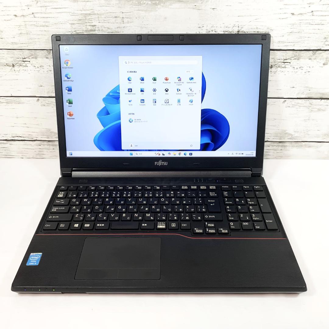 【オフィス付き】ノートパソコン／Windows11　テンキー／SSD 512GB