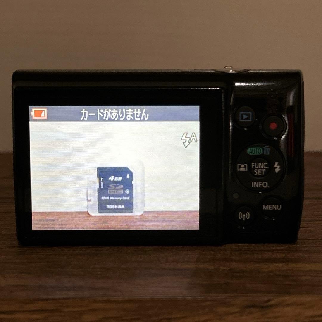 Canon IXY 190 キャノン デジカメ ブラック 黒PC2266