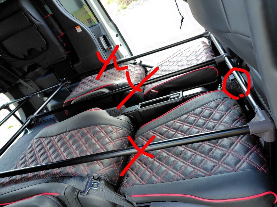 車中泊用マット＆土台イレクターパイプ