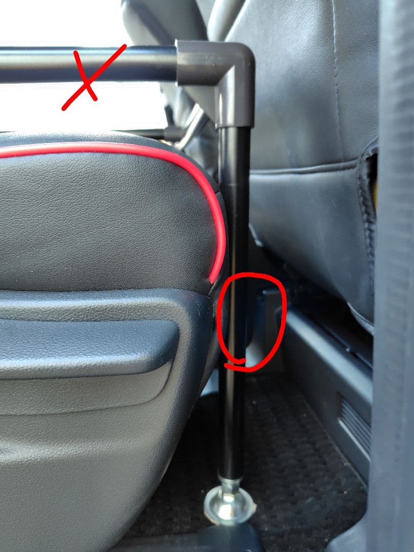 車中泊用マット＆土台イレクターパイプ