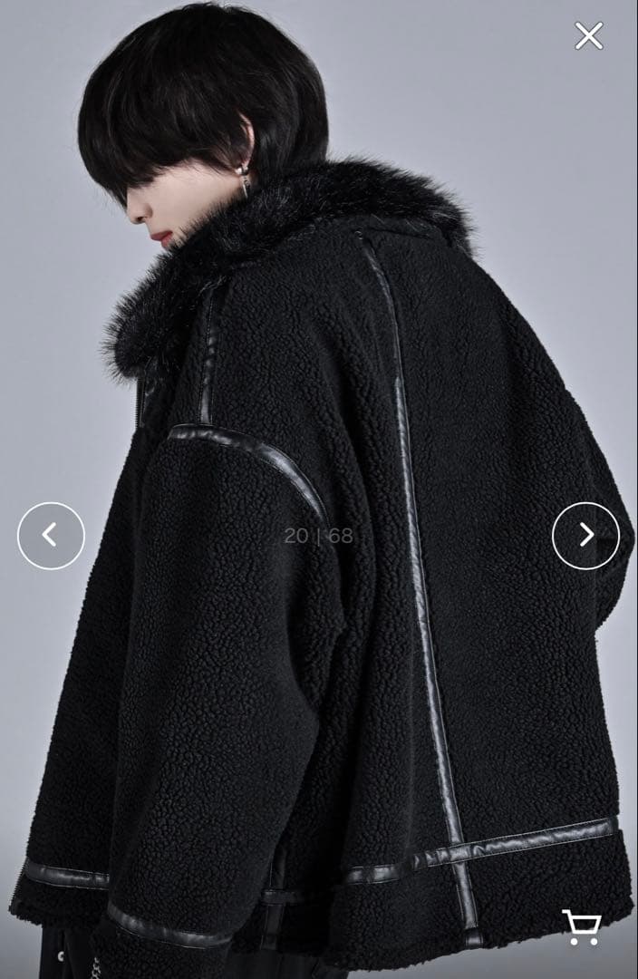 は*き様 ADRER アドラー　B-3 ザB-3リバーシブルファーブルゾン