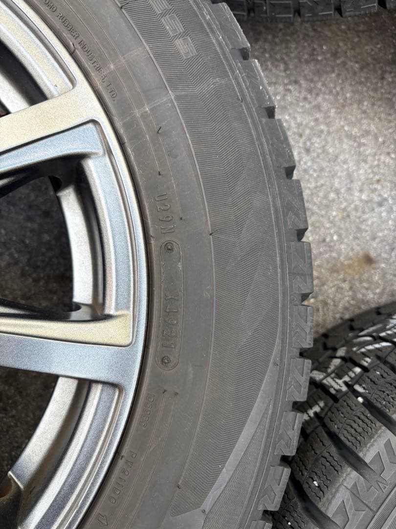 195/65R15 スタンドタイヤアルミセット　ダンロップ　2021年製　8部山