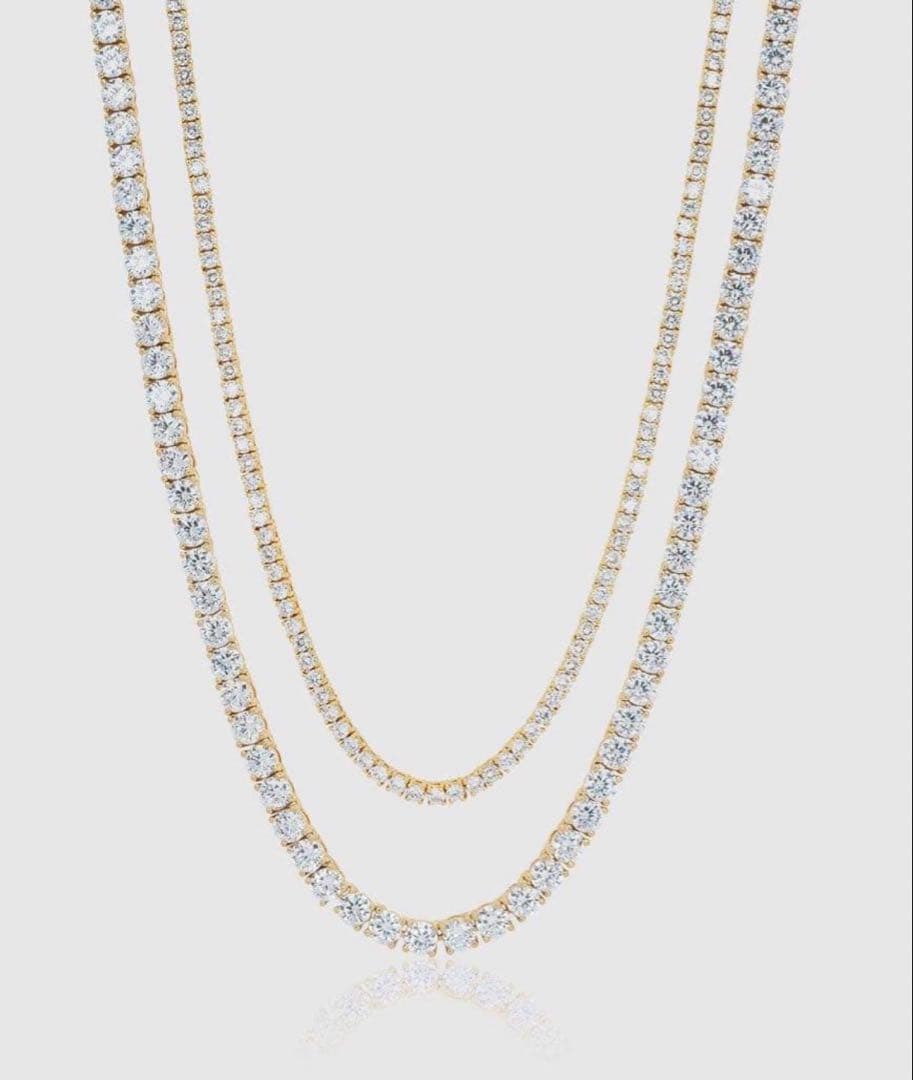 アクセサリー Glitter 3mm & 5mm Luxury Tennis Chain