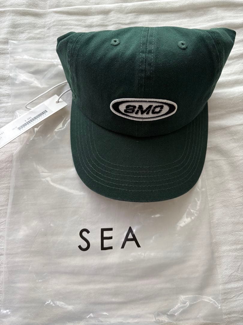 タグ付き！SEA seavalley smcワッペンキャップ　グリーン