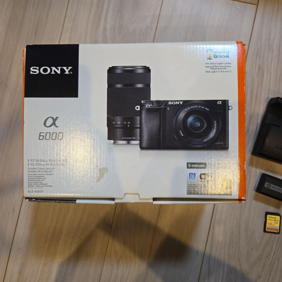 【箱付き】SONY α6000 デジタル一眼レフ 本体と付属品