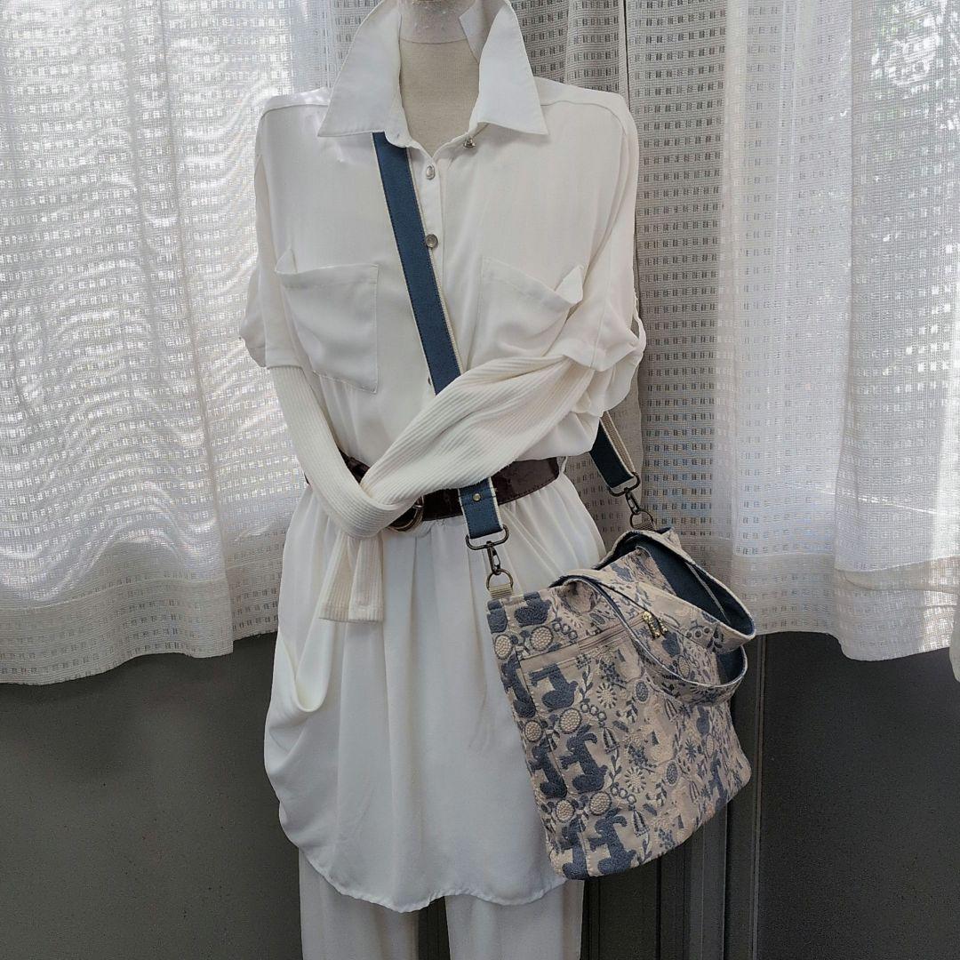 点と線模様製作所　ハンドメイド　バッグ　うさぎ　トートバッグ