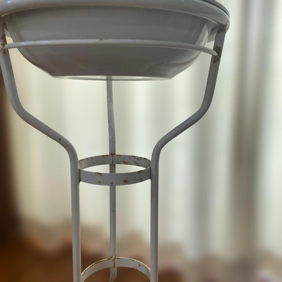 マリービンテージホーロースタンド付きホーローボール2点