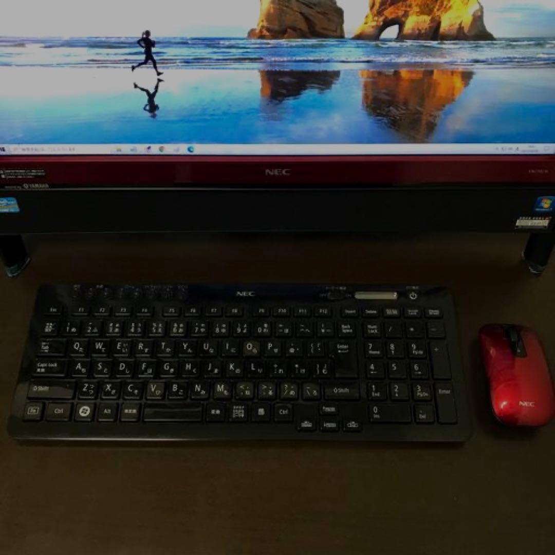 NEC デスクトップPC VALUESTAR VN770 レッド モニタ一体型