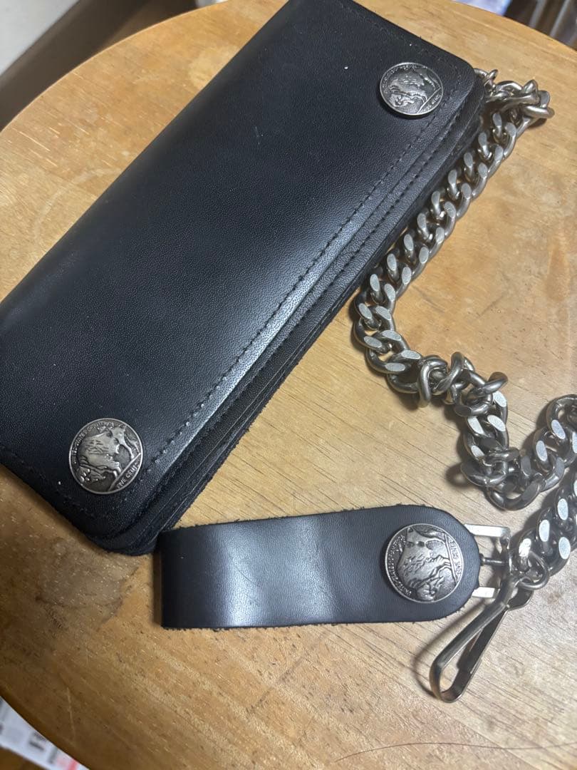 USA製　トラッカーウォレット　本革