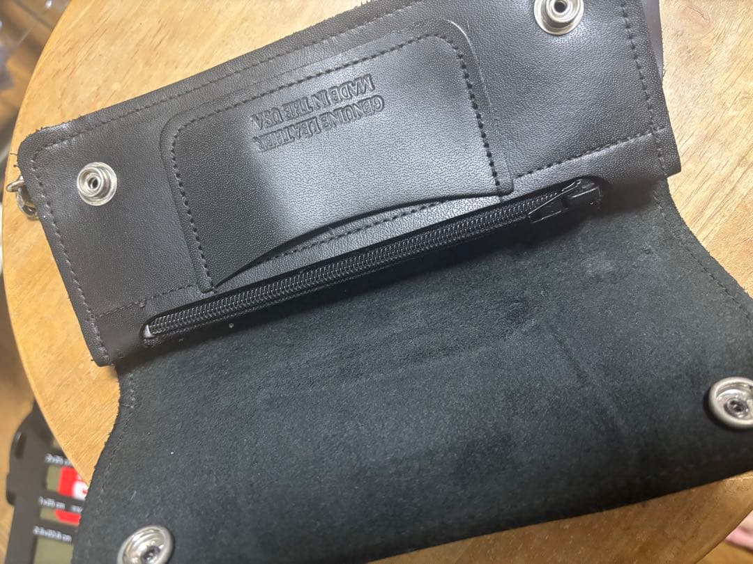 USA製　トラッカーウォレット　本革