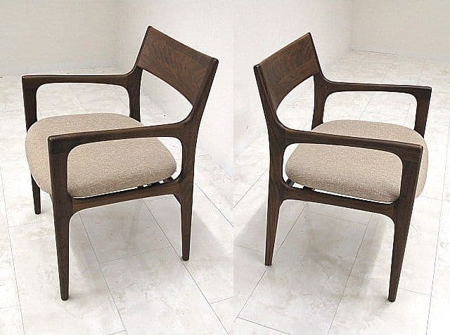 展示品　リグナ ソアーアームチェア　ウォールナット　ダイニングチェア　約5.2万