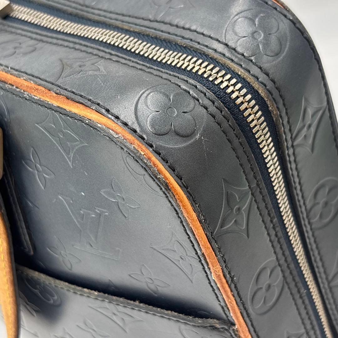 ルイヴィトン M55135 モノグラムマット マルデン ブルー ブリーフケース