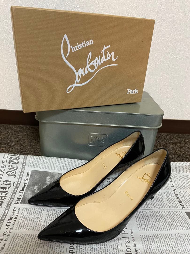 お値下げ致しました。Christian Louboutin ブラック ハイヒール