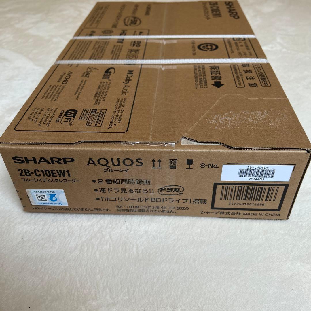 シャープ 1TB AQUOS ブルーレイレコーダー 2B-C10EW1