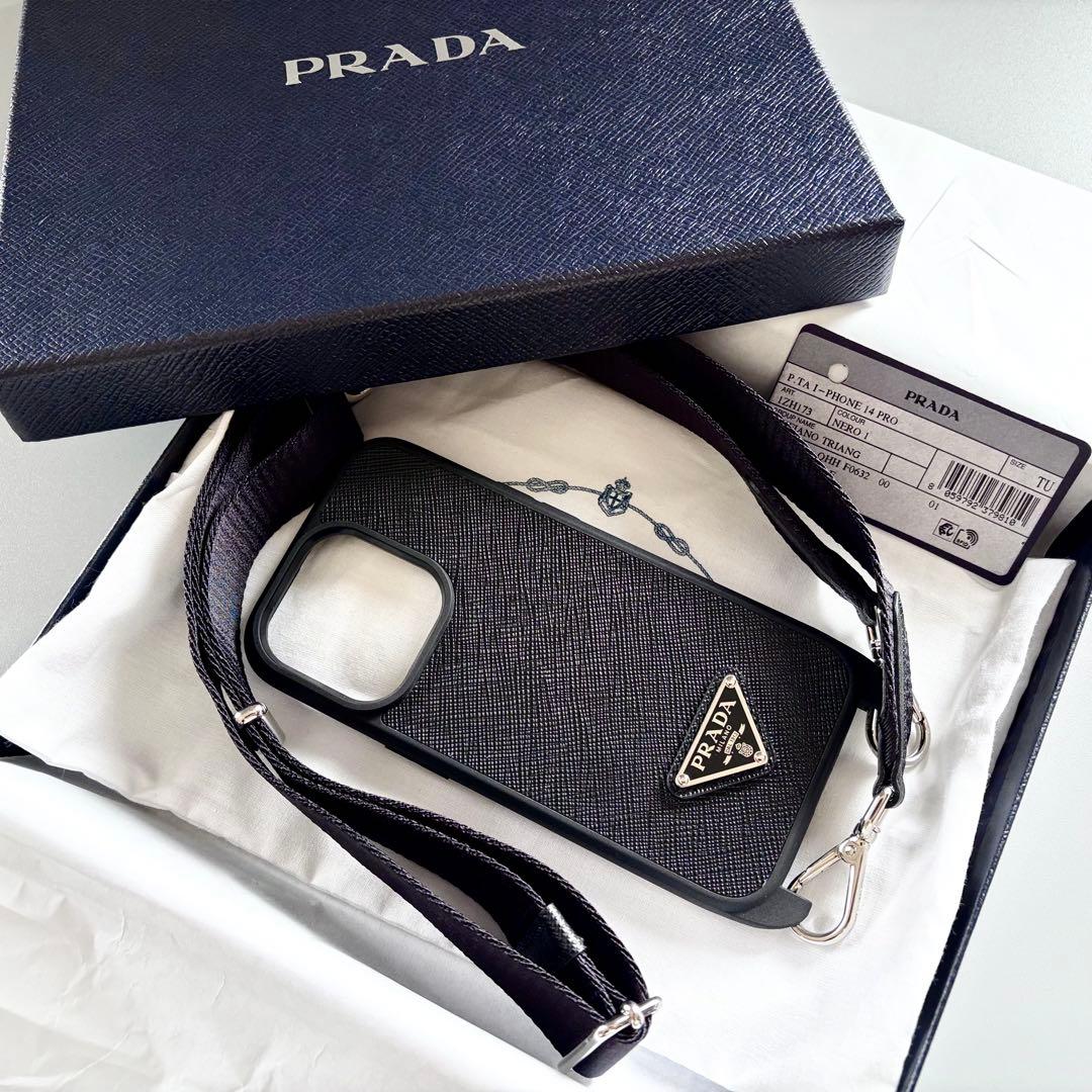 新品未使用 PRADA プラダ iPhoneケース スマホショルダー ストラップ