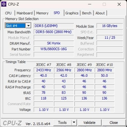 CFD DDR5 32GB W5U5600CS-16G (16GB 2枚組)