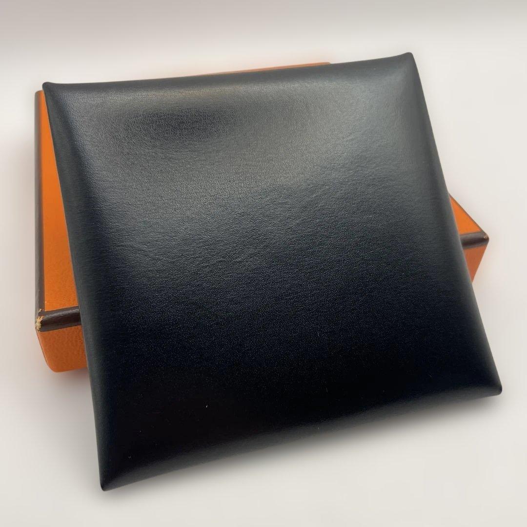 エルメス　バスティア　ボックスカーフ　ノワール　ブラック　小銭入れ　ケース