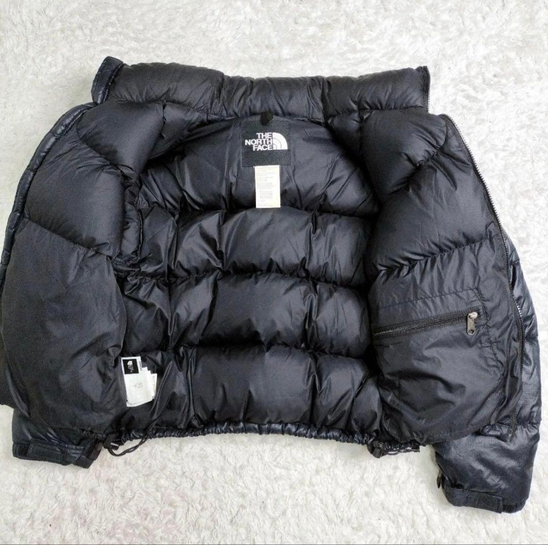 ノースフェイス　ダウンジャケット　ヌプシ 短丈　ブラック　M メンズ
