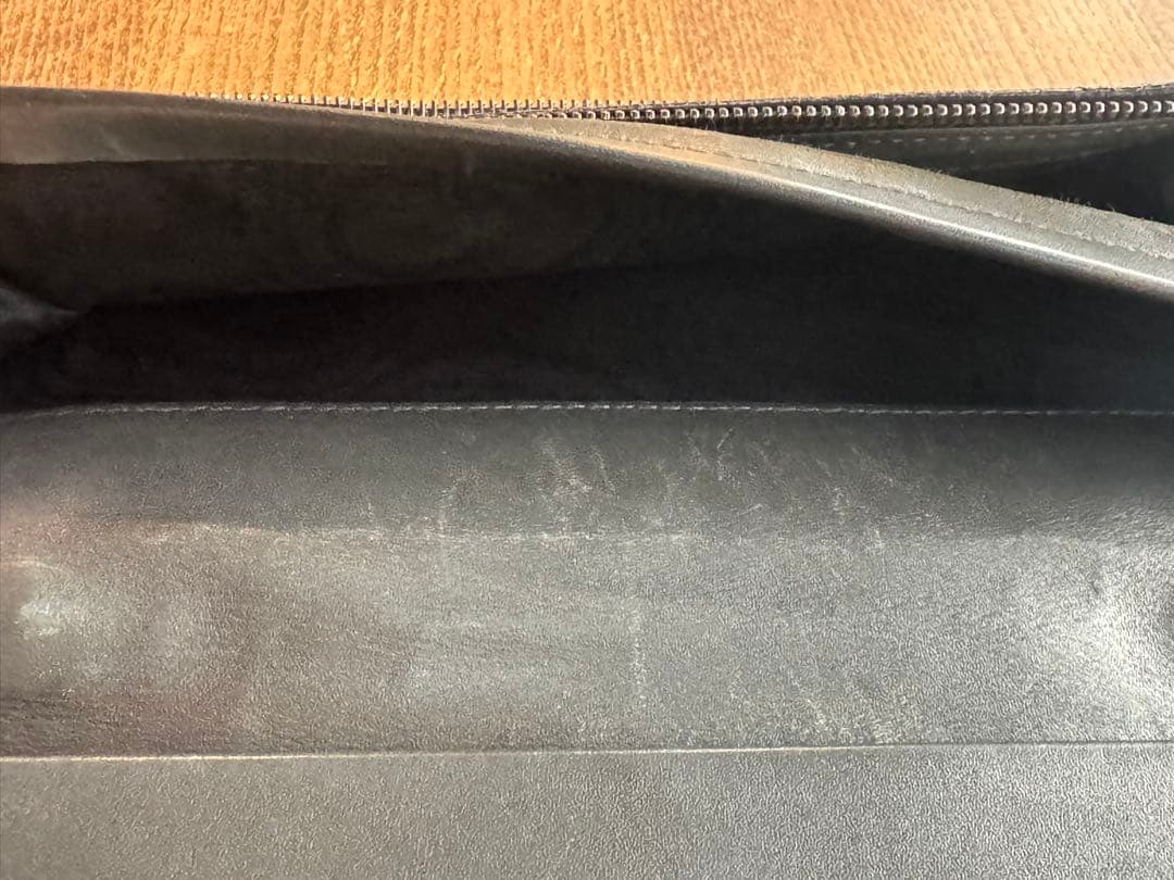 BOTTEGA VENETA イントラチャート オーガナイザーブラックレザー