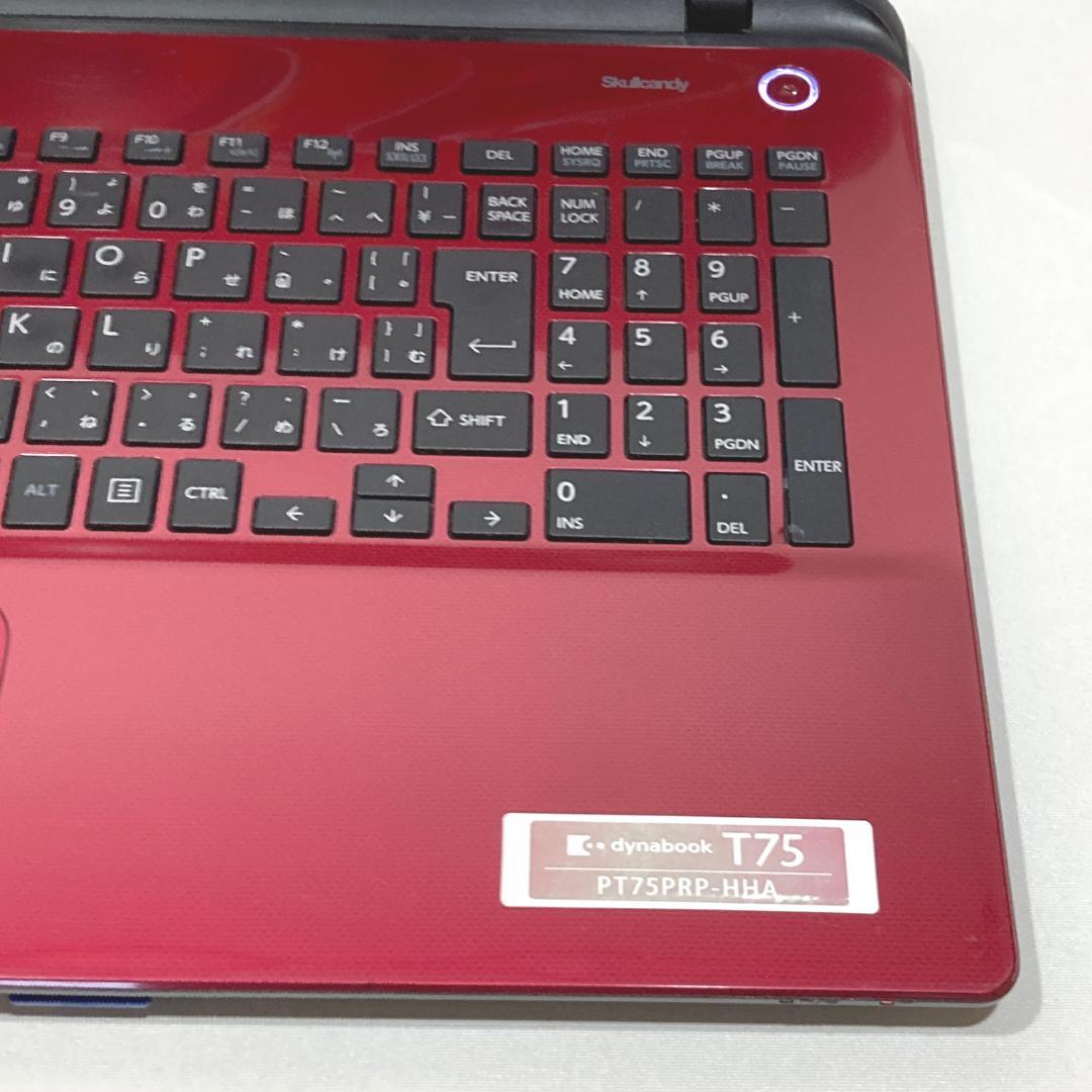 訳あり✨i7・大画面・ブルーレイ✨赤・黒✨すぐ使えるノートパソコン◇D435-2