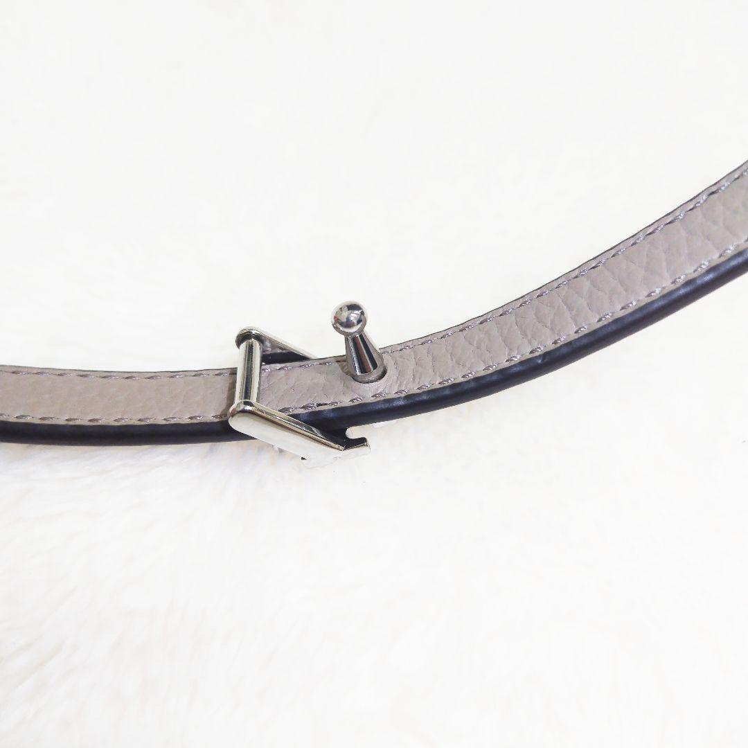 ✨️未使用✨️トリーバーチ TORYBURCH 細ベルト シルバー レザー