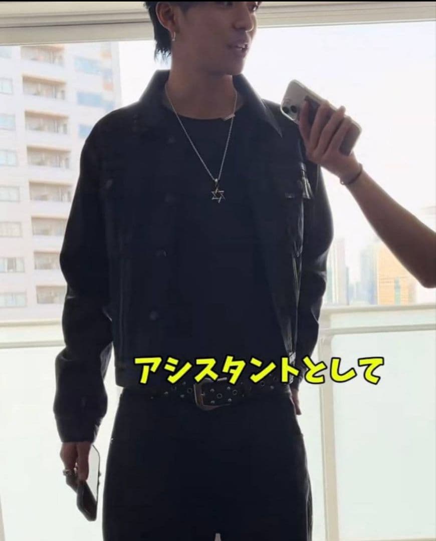 【希少】Armani Jeans レザートラッカージャケット 46