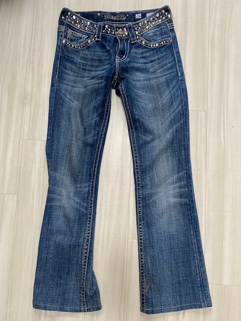 Miss Me ラインストーン付き ブーツカット デニム サイズ26