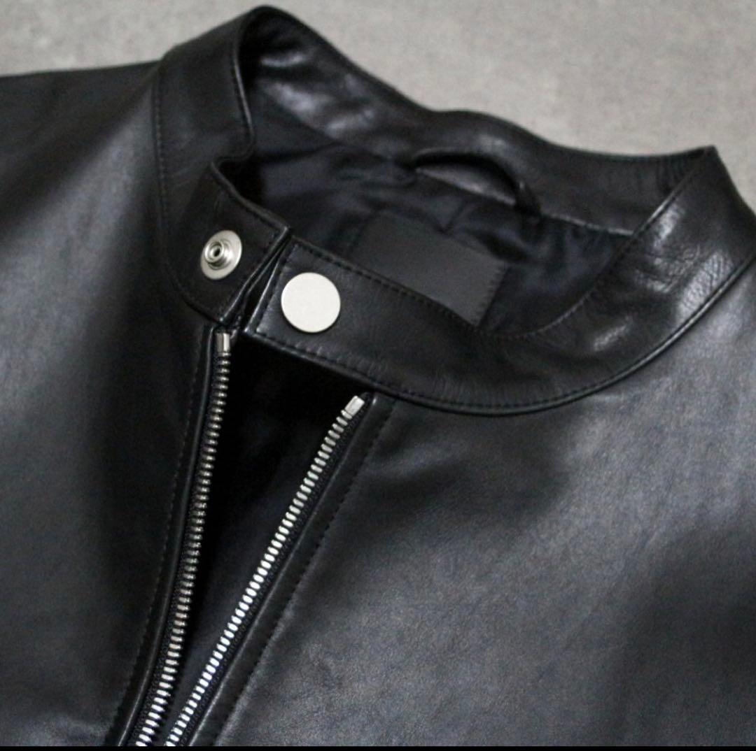 Theory レザージャケットメンズ XXL 黒