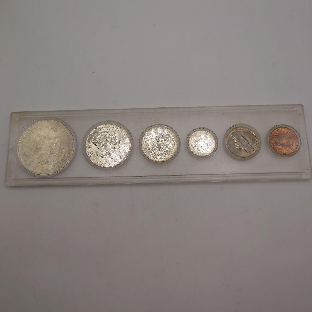 アメリカ リバティ 銀貨4枚 ピースダラー 6枚セット ja1303