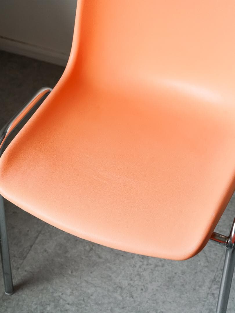 MOD ELENA スタッキングチェア 2脚 オレンジ色 ミッドセンチュリ