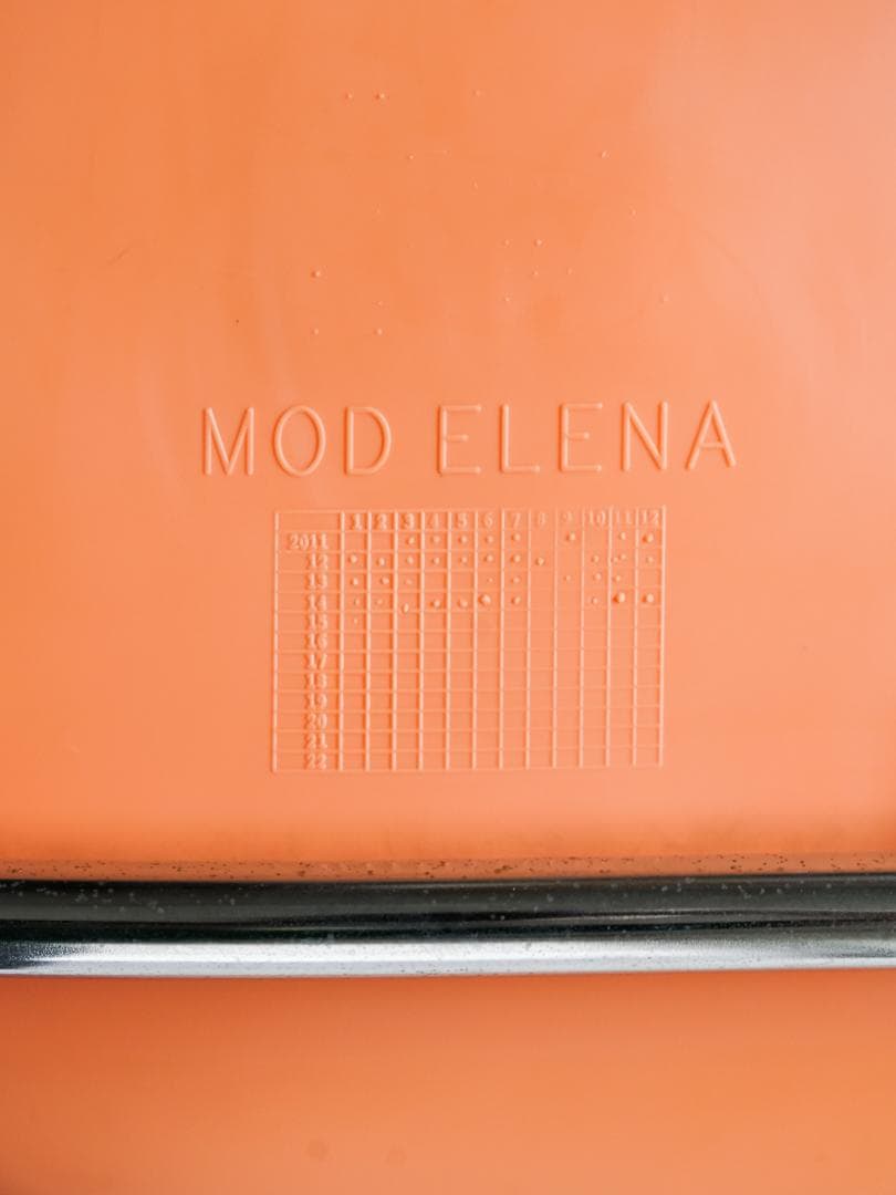 MOD ELENA スタッキングチェア 2脚 オレンジ色 ミッドセンチュリ