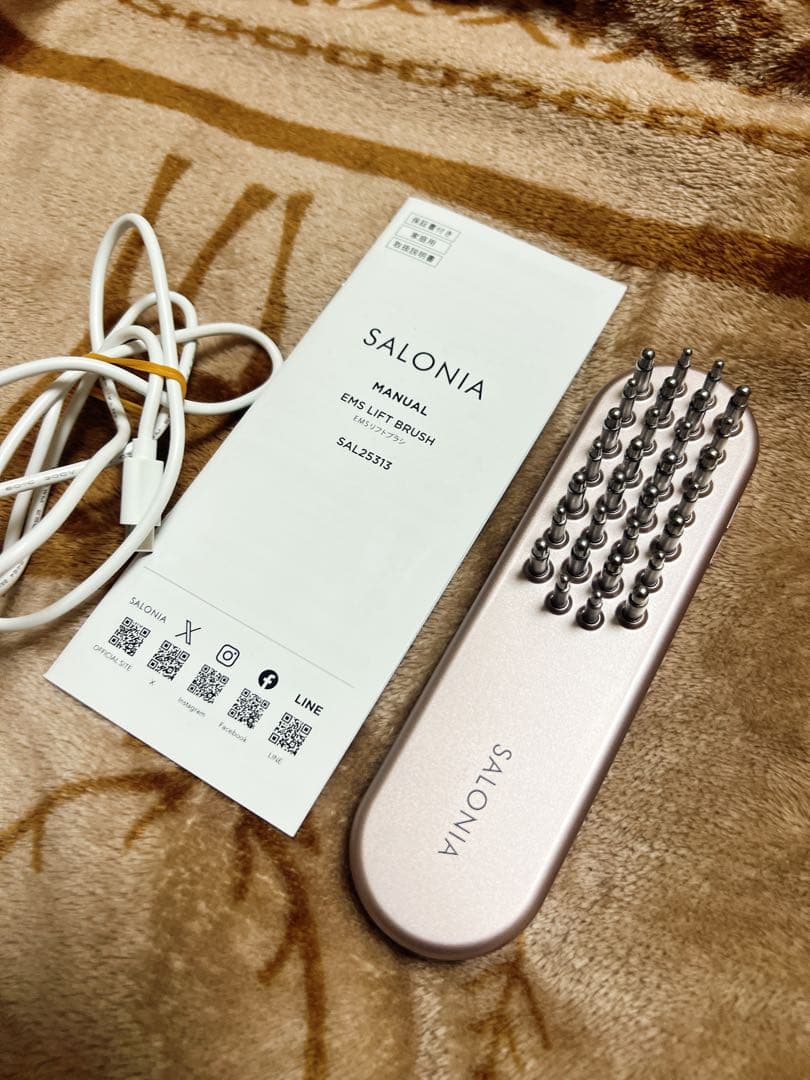 【 美品 】 SALONIA EMS LIFT BRUSH ピンク