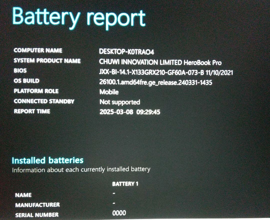 Windowsノート本体 HeroBook Pro