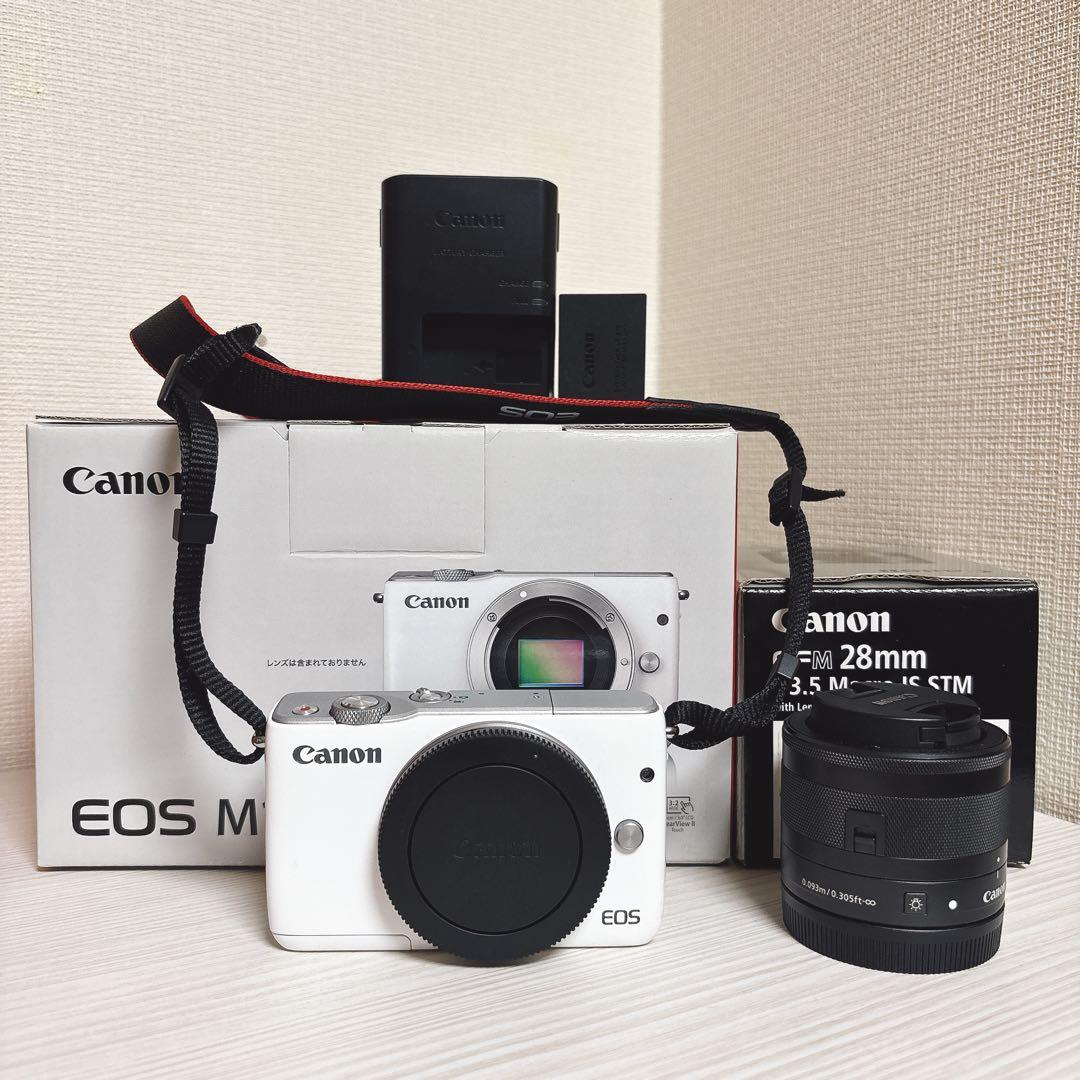 Canon EOS M10 ホワイト EF-M 28mm レンズ付き