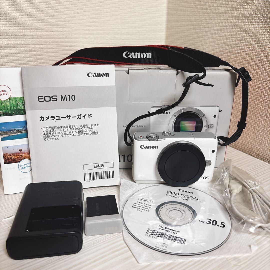 Canon EOS M10 ホワイト EF-M 28mm レンズ付き