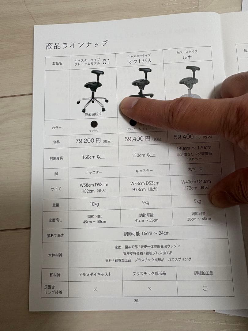 【腰痛対策・姿勢矯正】アーユルチェアー　プレミアムモデル01