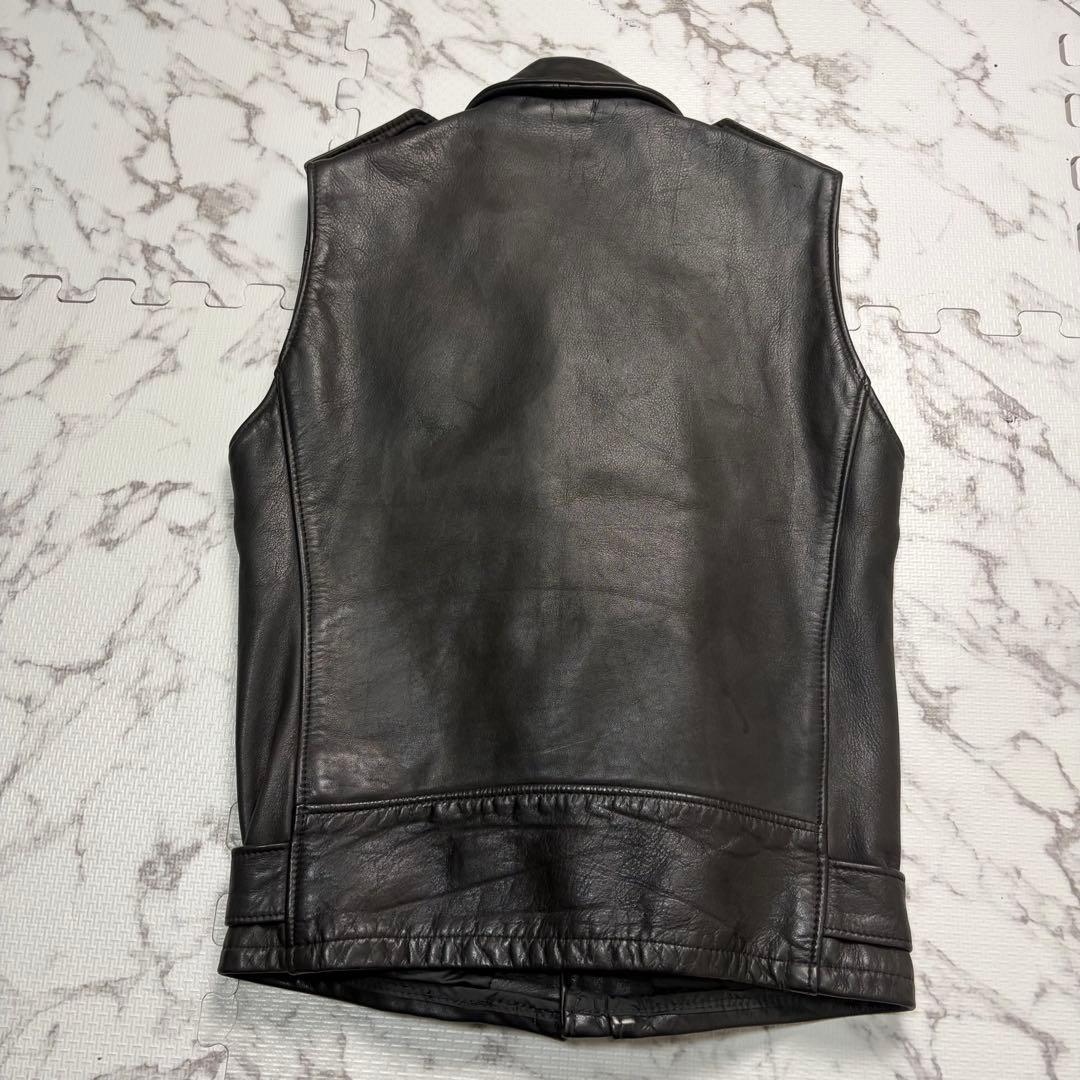希少✨schott ワンスター レザージャケット ベスト36size 黒