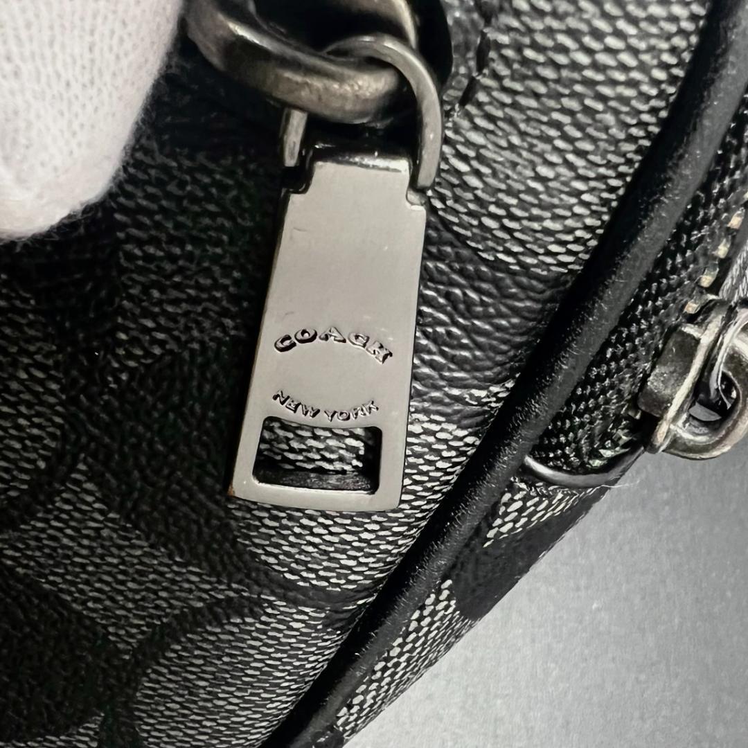 ✨正規品＆極美品‼️✨ コーチ エアリス シグネーチャー ボディバッグ グレー