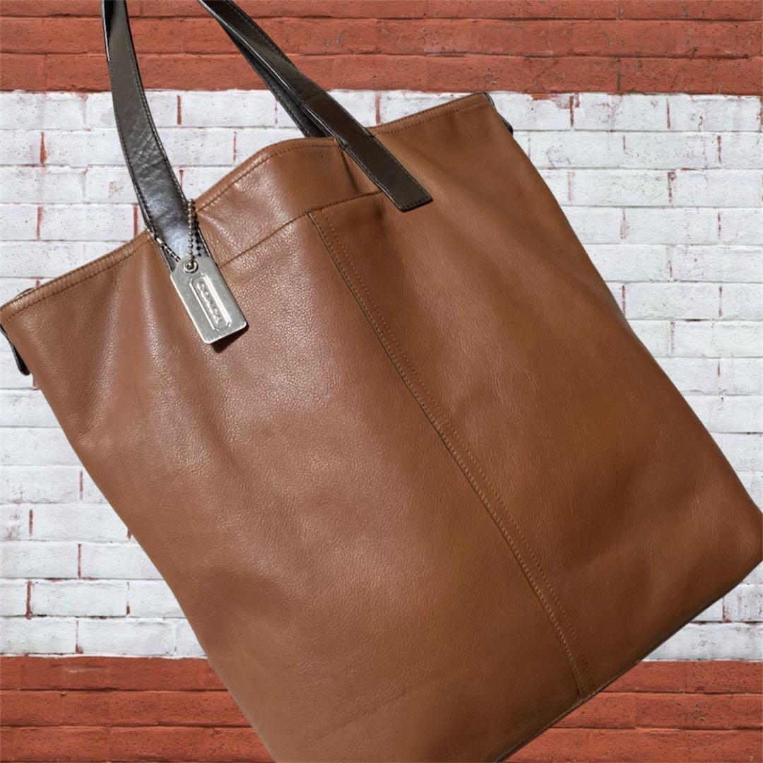 美品COACH レザートート ビジネスバッグ