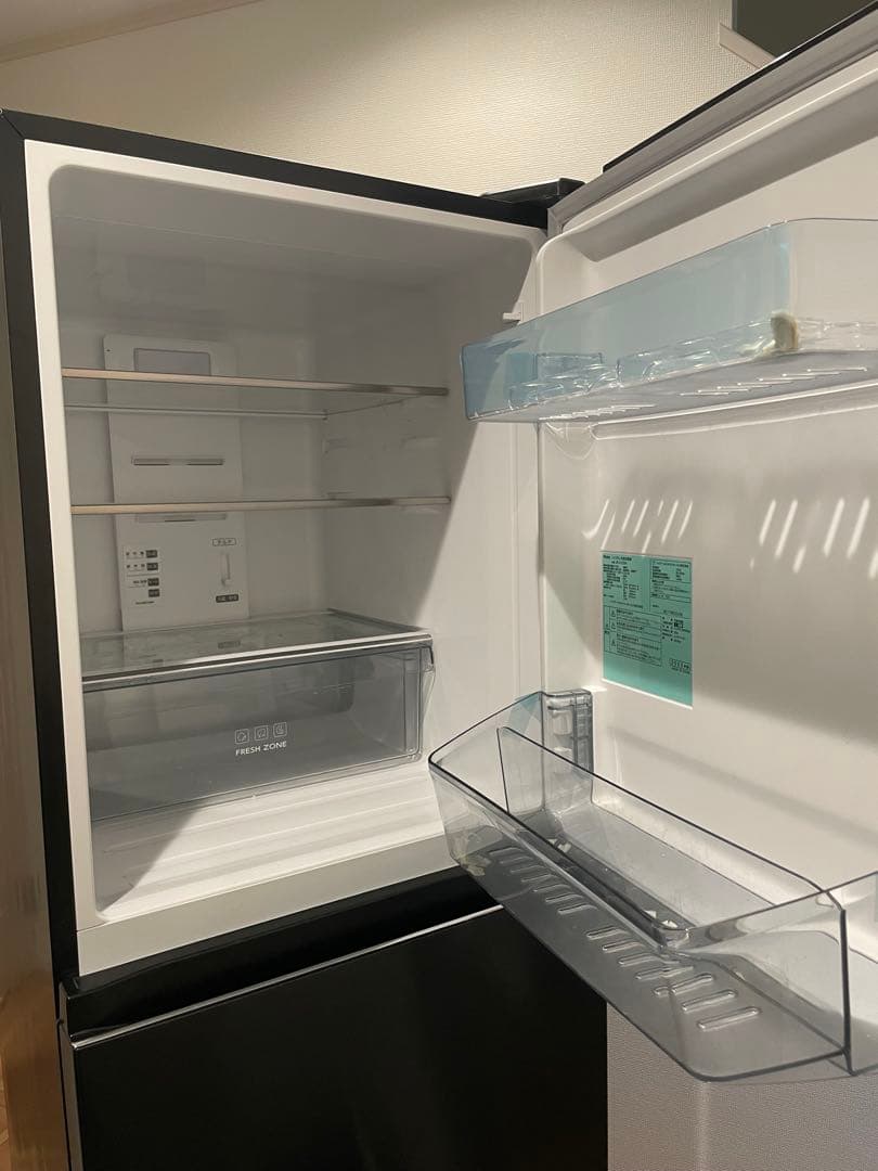 ハイアール JR-CV29A ブラック 286L 3ドア冷蔵庫　2022年製