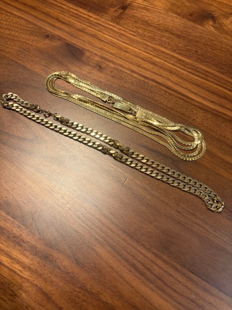 y*u様 ゴールドチェーンネックレス　遺品整理品
