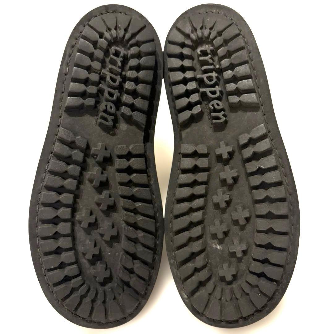 Trippen トリッペン レザーショートブーツ 23cm ベルクロ 切り替え式