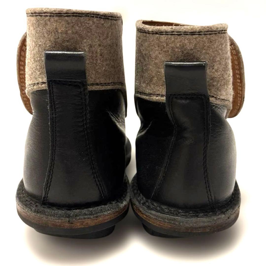 Trippen トリッペン レザーショートブーツ 23cm ベルクロ 切り替え式