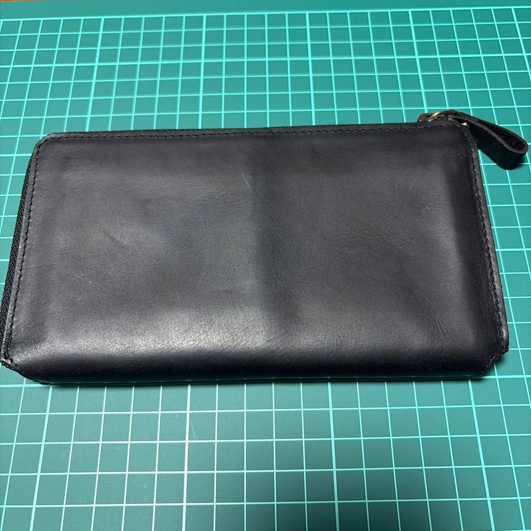 [Hallelujah] TIDY 2.0 本革　ブラック 小さい長財布