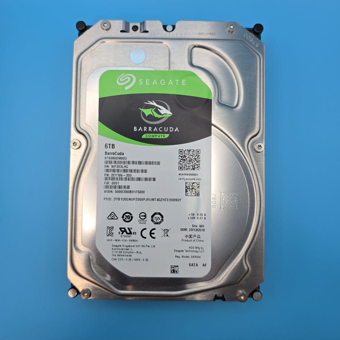 Seagate 6TB HDD × 3台セット (ST6000DM003)