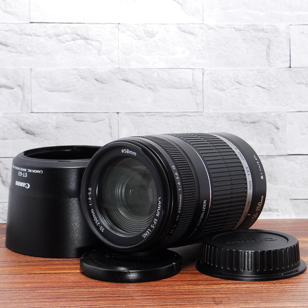 Canon EF-S 55-250mm F4-5.6 IS 美品 手振れ補正