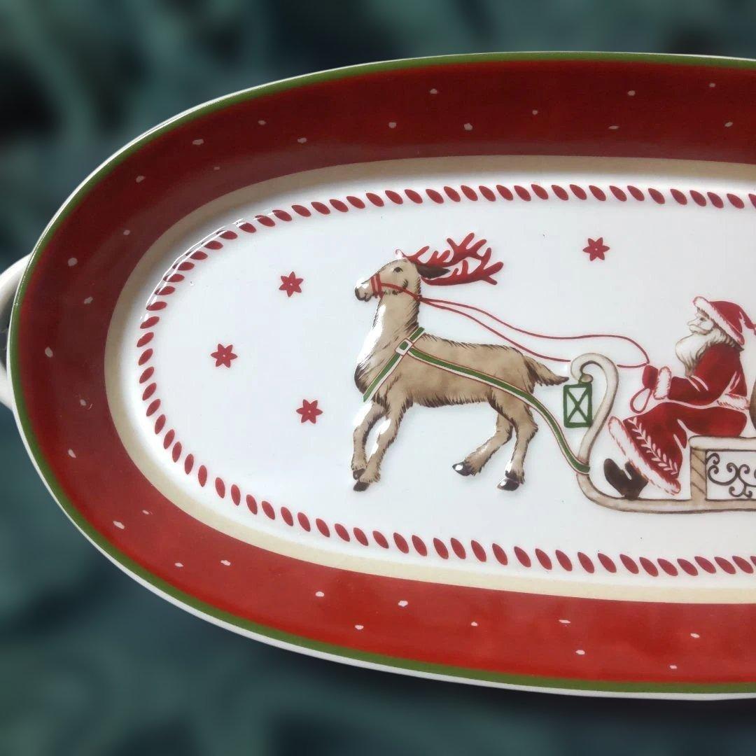ゆ*こ様 クリスマス Villeroy＆Boch サンタクロース トナカイ 皿